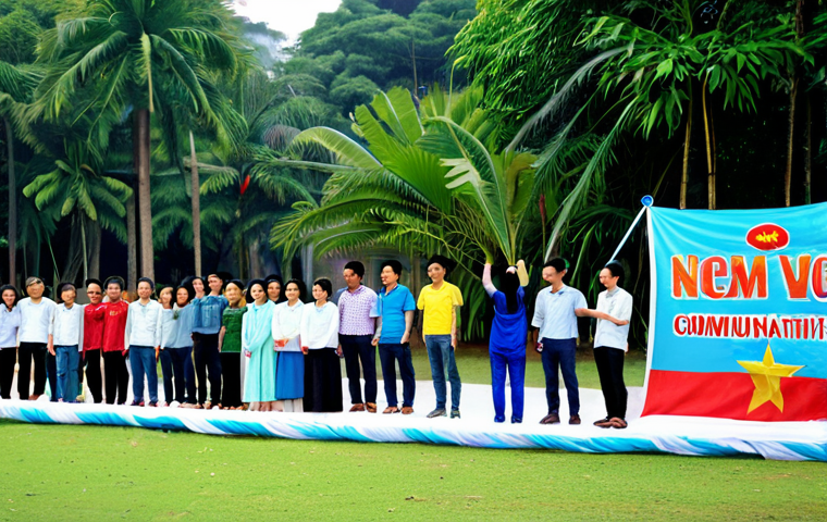 디지털 스토리의 목표 설정하기 - Choosing the Right Platform**

"A diverse group of Vietnamese content creators, fully clothed and sm...