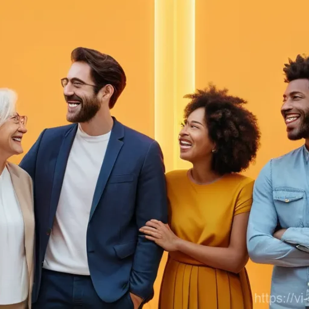 디지털 스토리 아크란 무엇인가 - **Prompt:** A diverse group of adults (ages 25-55), casually and modestly dressed, are depicted in a...