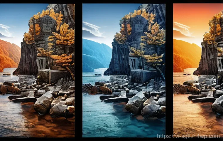 디지털 스토리텔링의 과거 현재 미래 - Here are three detailed image generation prompts in English, adhering to all specified guidelines: